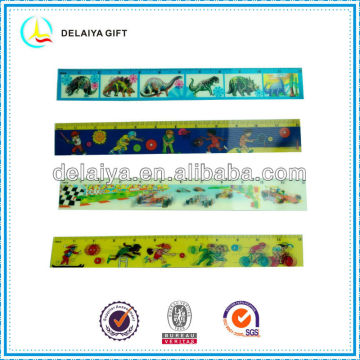 Promotional 3D lenticular school rulers for kids